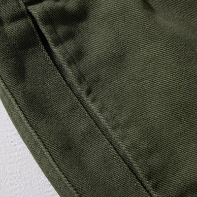 Dicke gebürstete Baumwolle lockere gerade Hose