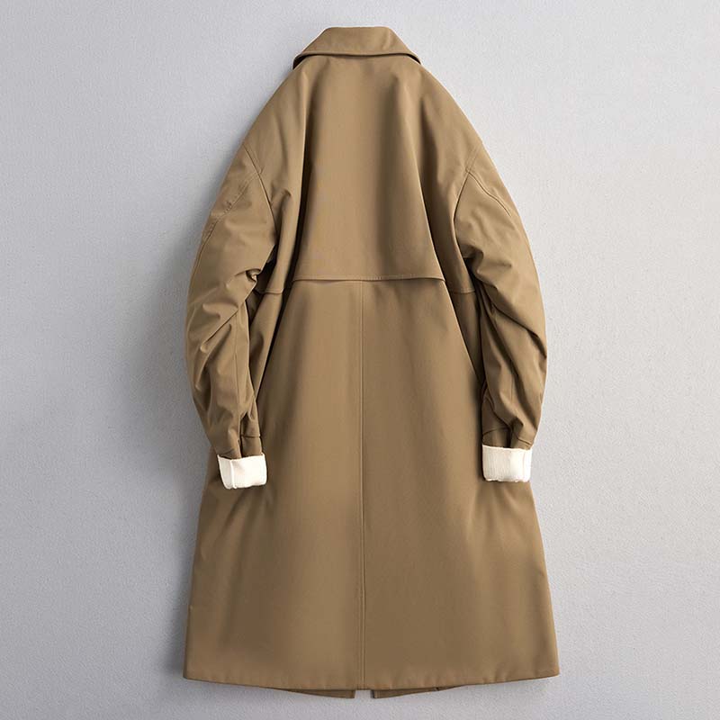Japanische Winter-Mittel-Länge Warme Weiße Entenfedern Windbreaker