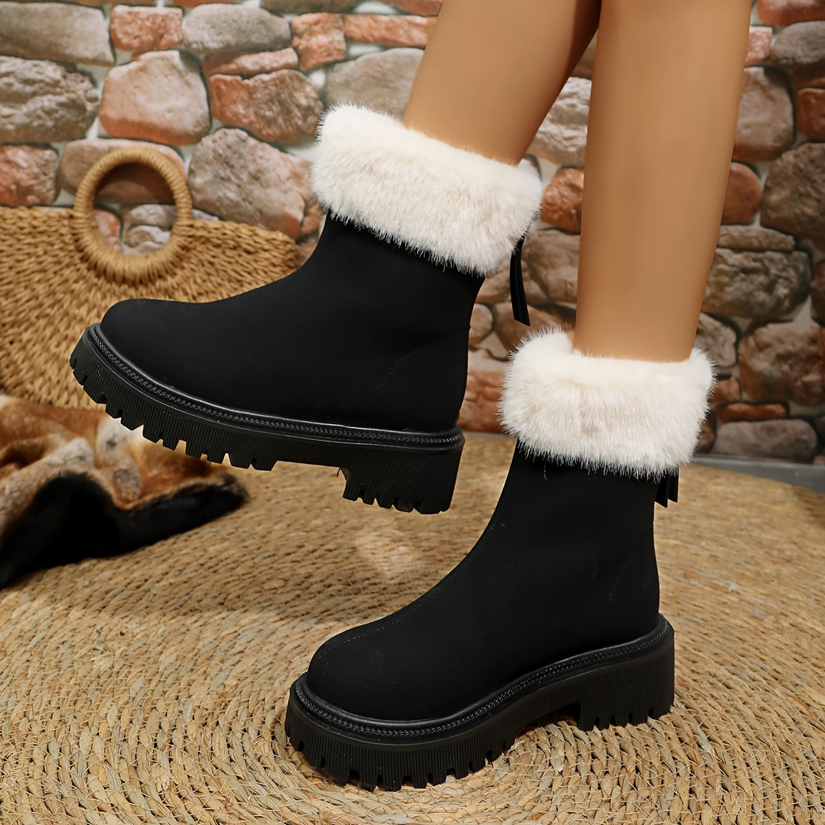 Willowridge™ | Luxuriöse Kunstfell-Winterstiefel