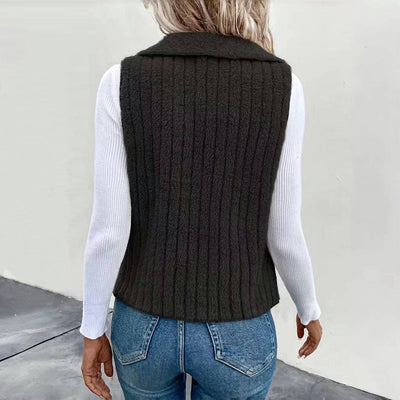 Einfarbiger Freizeit-Cardigan