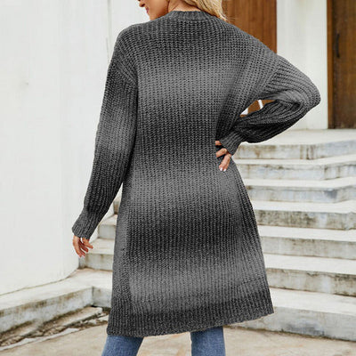 Lässiger Gradient Strickcardigan