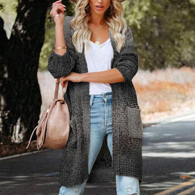 Lässiger Gradient Strickcardigan
