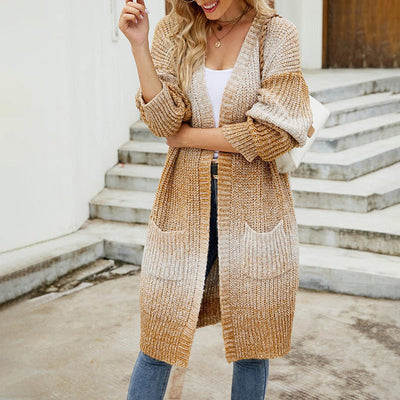 Lässiger Gradient Strickcardigan