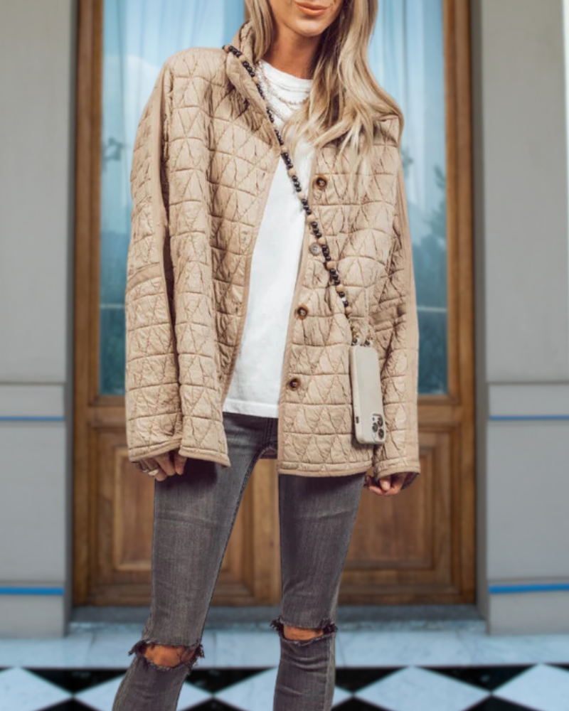 Oversize Weiche Steppjacke