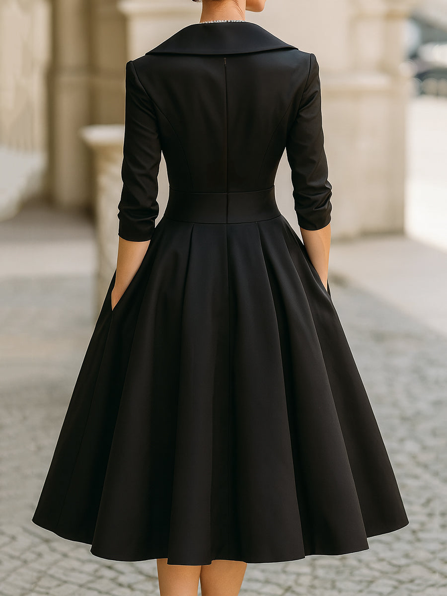 Ariella - Satin Midi Kleid