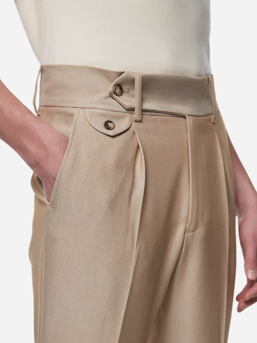 Marini Bari Hochbundige Slim-Fit-Hose
