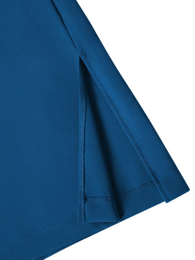Plus Size Formelles Farbblock-Männer-Set