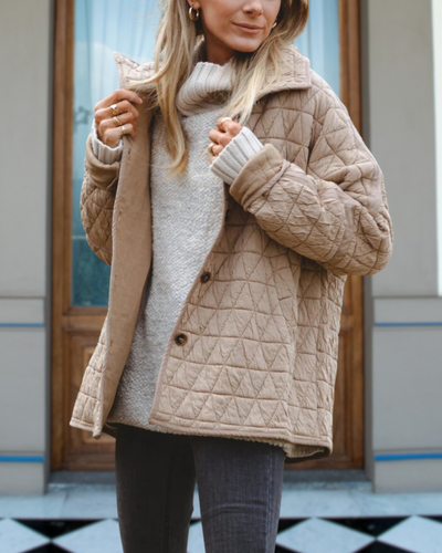 Oversize Weiche Steppjacke