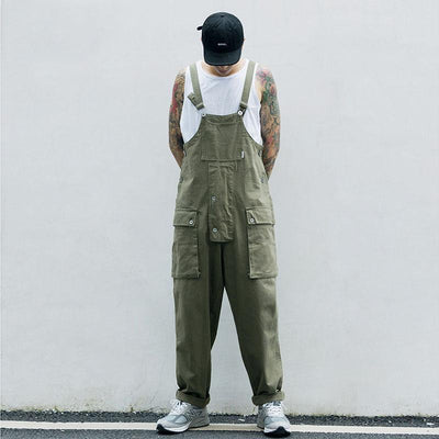 Japanische gewaschene Denim-Latzhose