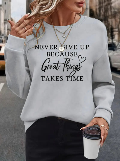 STELLA | Sweatshirt mit auffälligem Buchstabenprint
