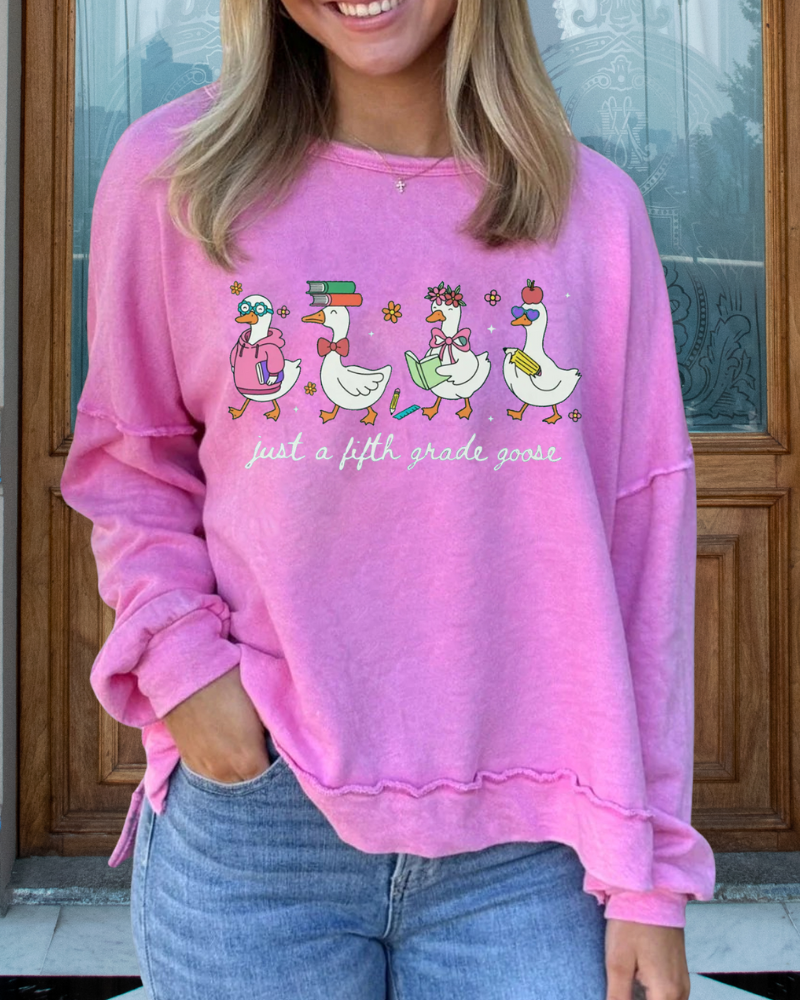Niedlicher Gans Grafik Sweatshirt