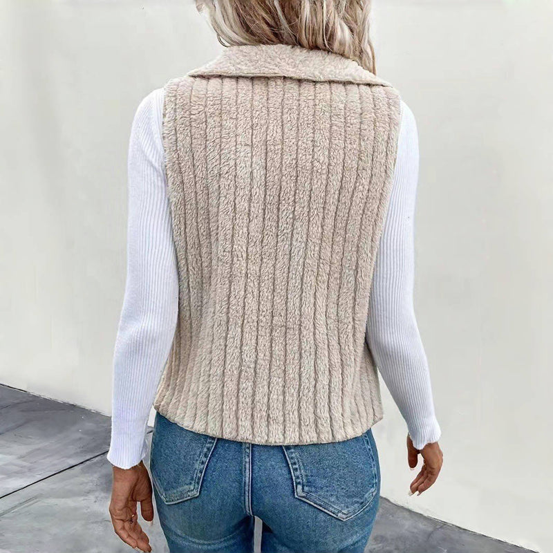Einfarbiger Freizeit-Cardigan