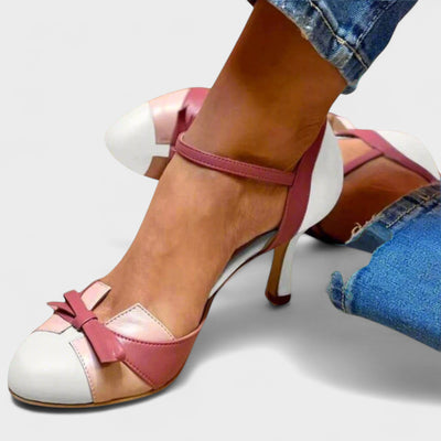 Lysa | Farbblock-Bow-Absatzschuhe