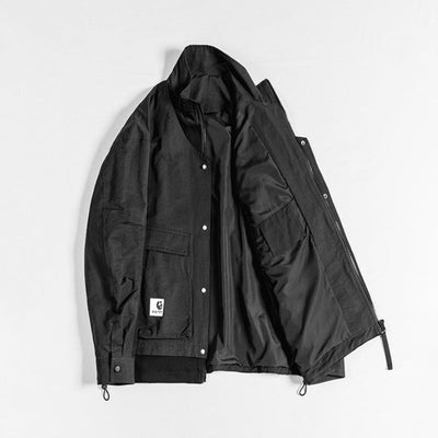 Stehkragen Fake Zweiteiliger Lockere Jacke