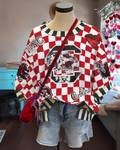 USC Pailletten Karo T-Shirt