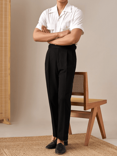 Marini Ancona Hochtaillierte Maßhose