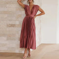 Élise™ | Plissierte Midi-Kleid