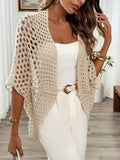 Ginny – Open Knit Drape Cardigan