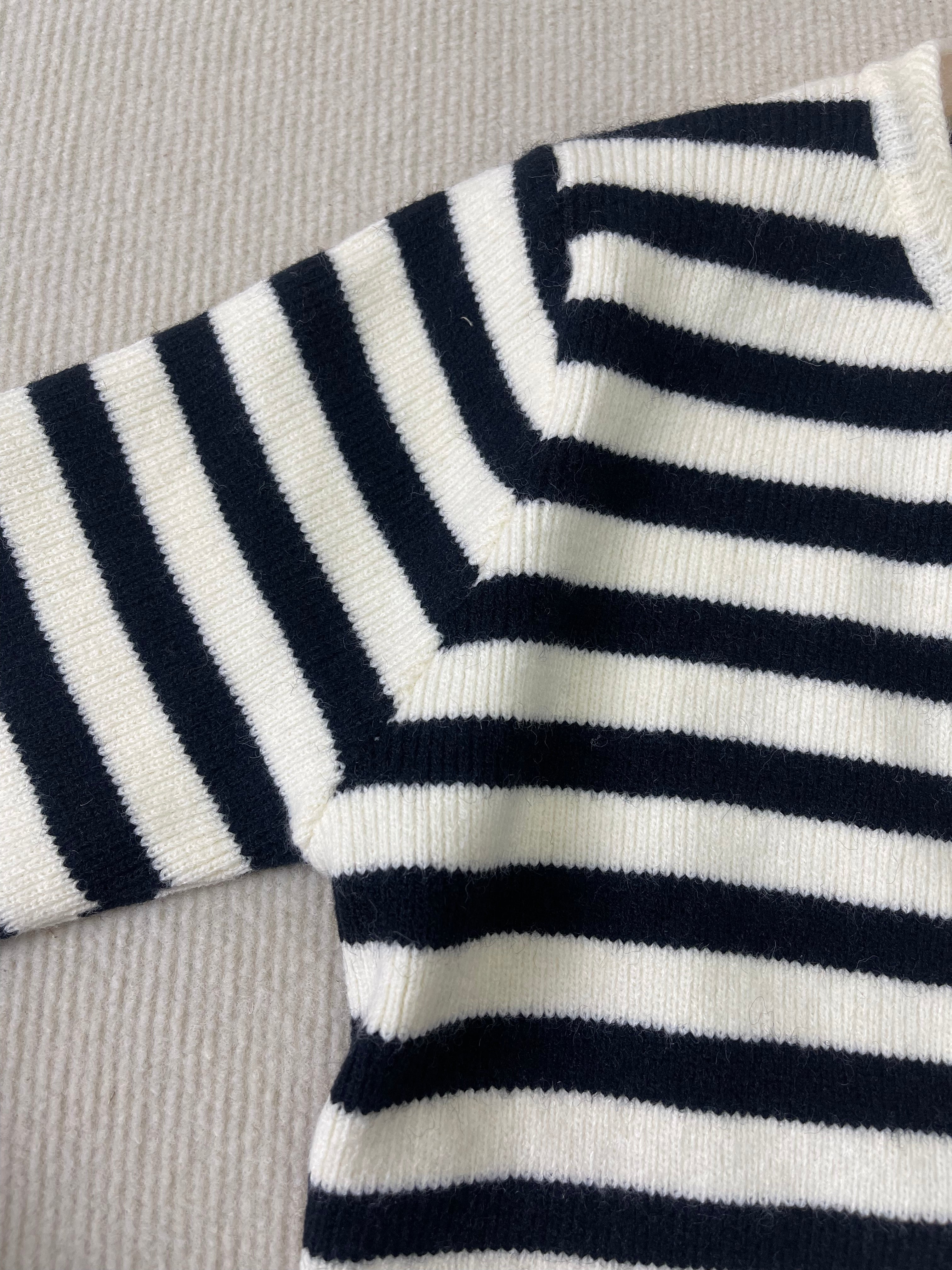 MYLAH | Eleganter gestreifter Cardigan