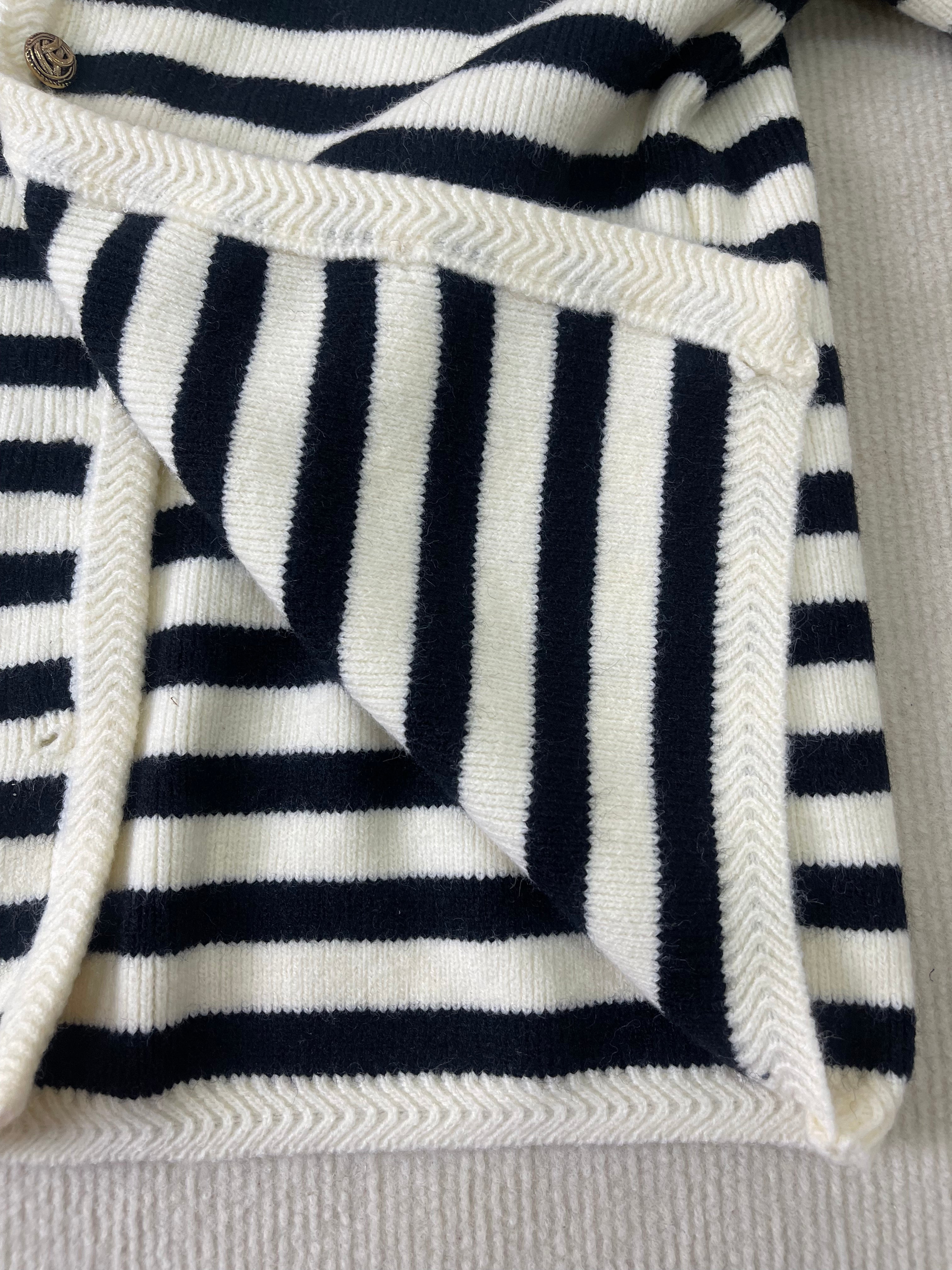MYLAH | Eleganter gestreifter Cardigan