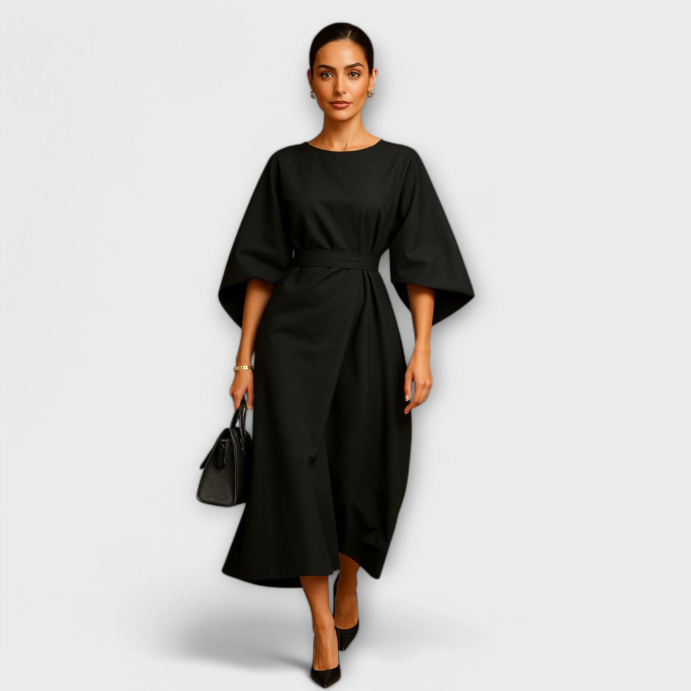 SARA – Elegantes Kleid mit Ärmeln