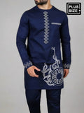 Plus Size Afrikanisches Ethnisches Digitalbedrucktes Herren-Set