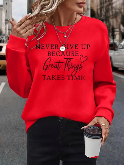 STELLA | Sweatshirt mit auffälligem Buchstabenprint