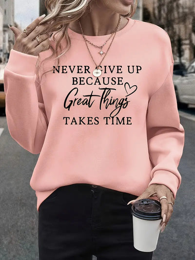 STELLA | Sweatshirt mit auffälligem Buchstabenprint