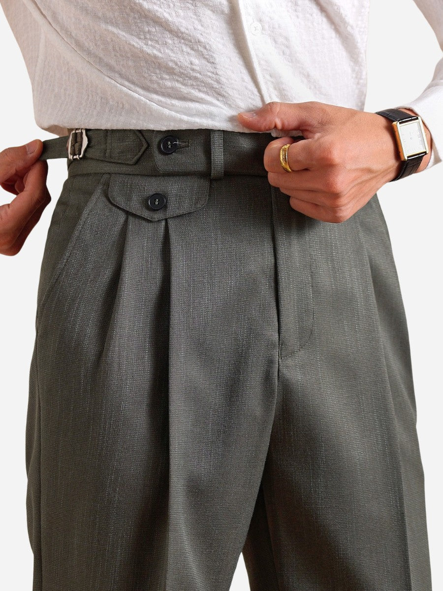 Marini Lissone Hochbund Faltenhose