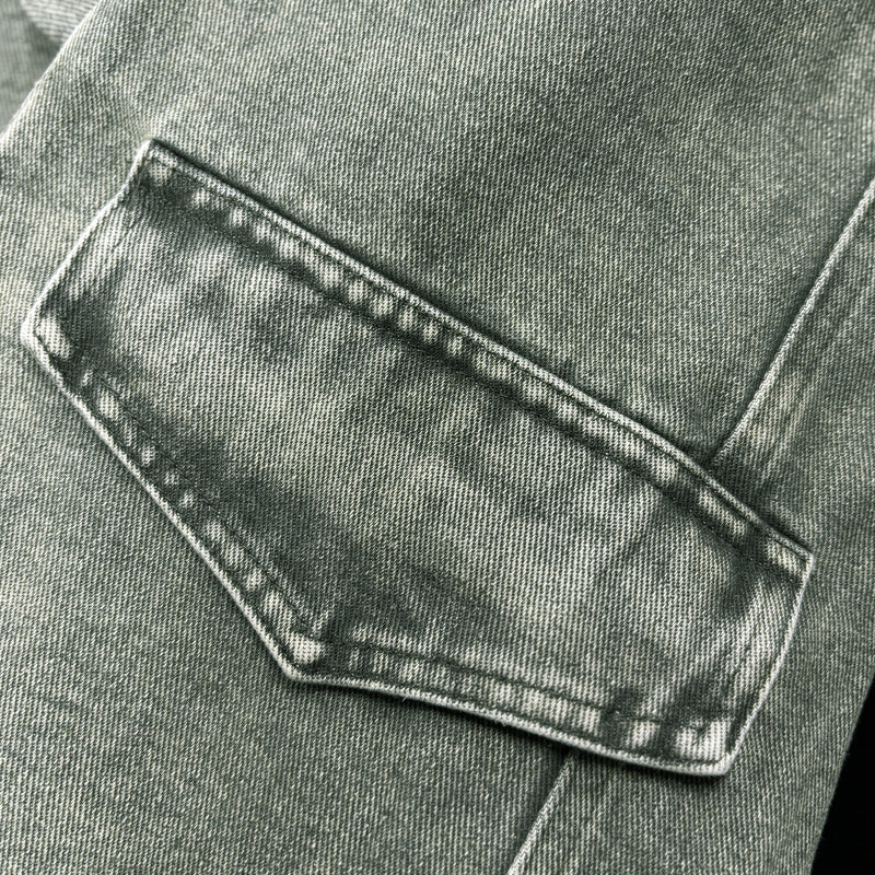 Herren Vintage-Denimjacke