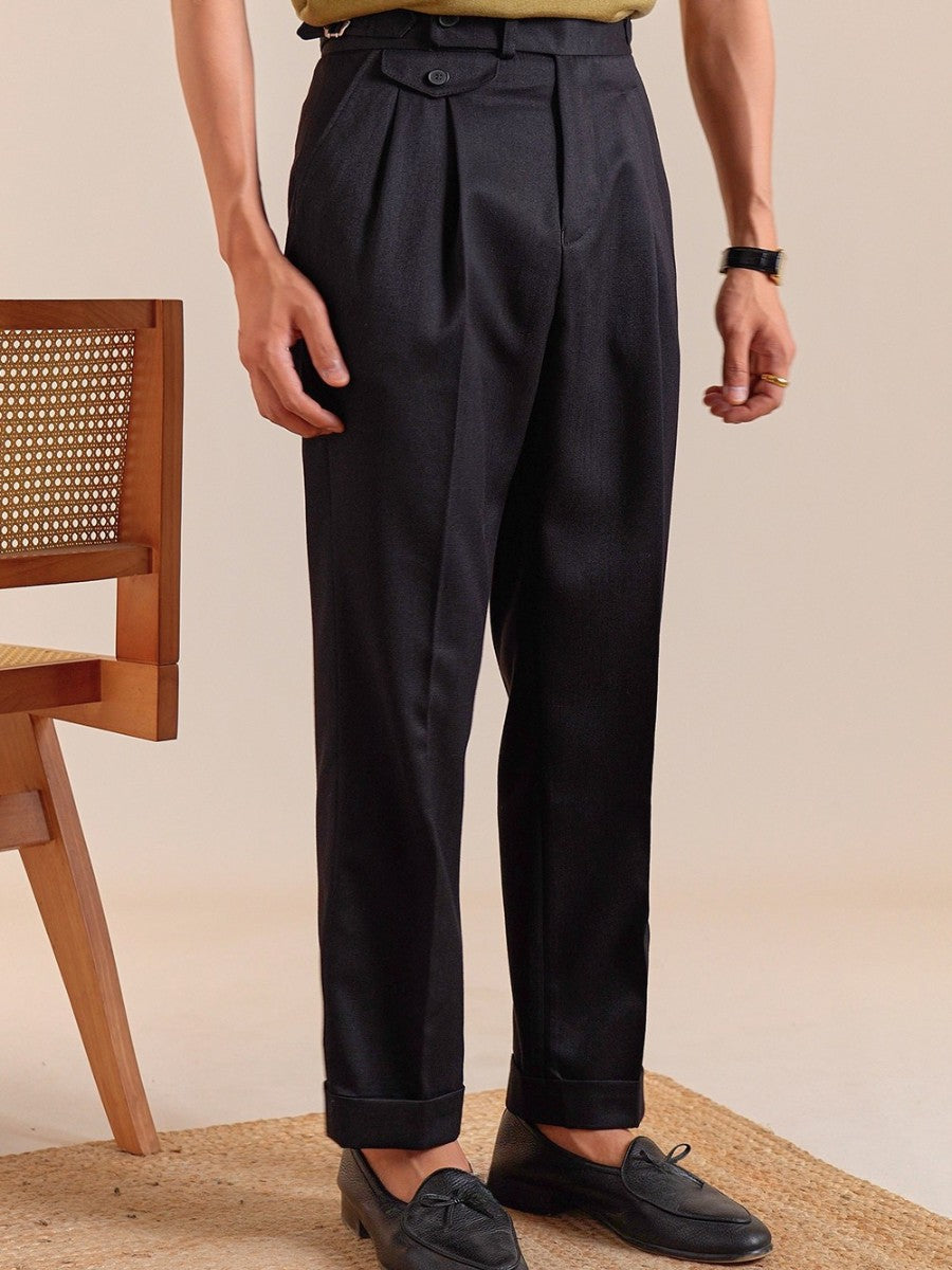 Marini Lissone Hochbund Faltenhose