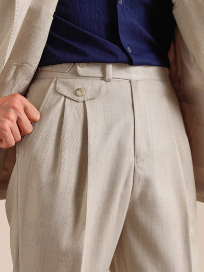 Marini Lissone Hochbund Faltenhose
