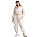 Damen 3-teiliger Set mit Kapuzenpullover, Slim Vest und Hose