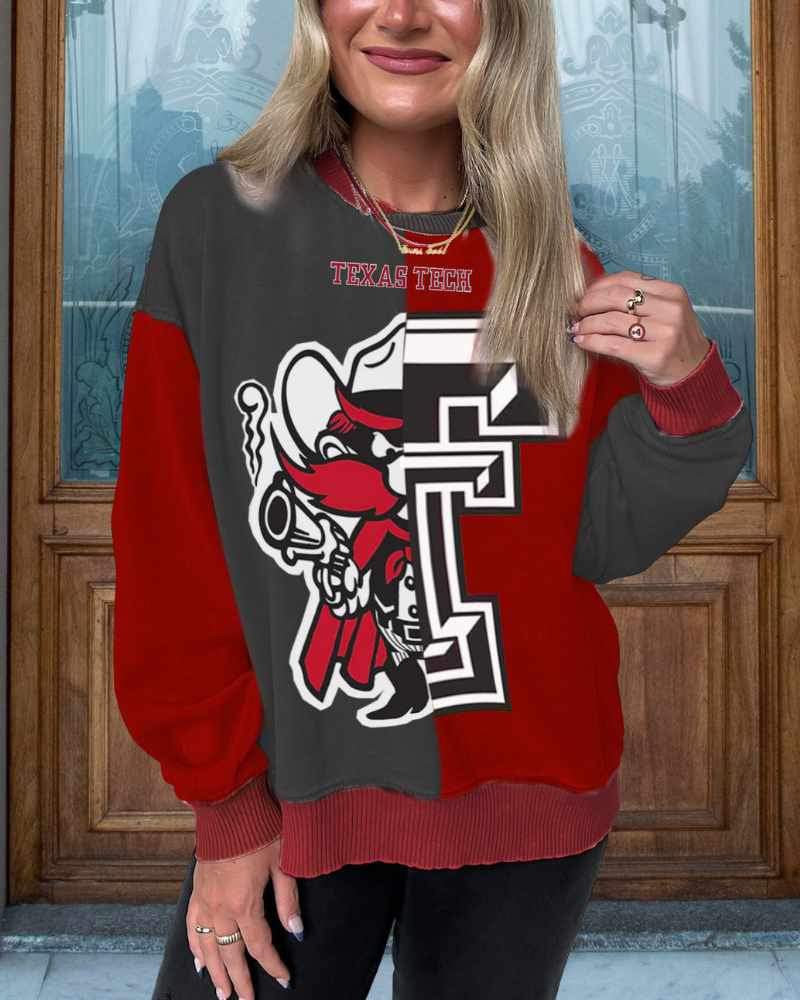 Texas Tech Maskottchen Split Pullover