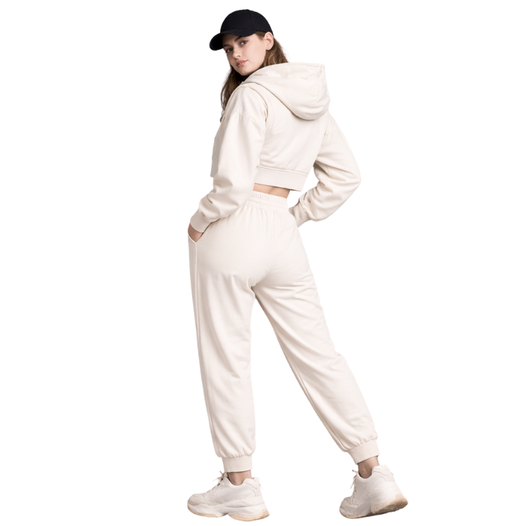 Damen 3-teiliger Set mit Kapuzenpullover, Slim Vest und Hose