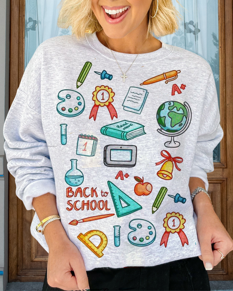 Zurück zur Schule Supplies Sweatshirt