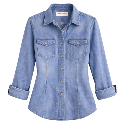 Urban Vogue Vienna | Bluewind Denim-Hemd zum Knöpfen