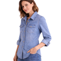 Bluewind Denim-Hemd zum Knöpfen