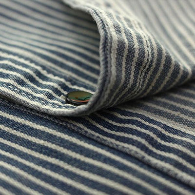 Retro Herbst Gestreiftes Hemd