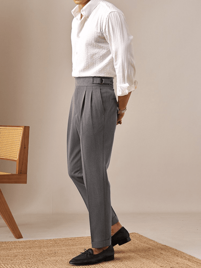 Marini Ancona Hochtaillierte Maßhose