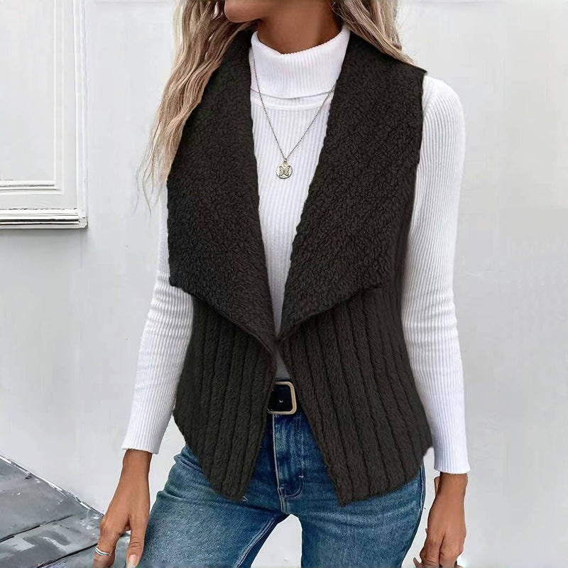 Einfarbiger Freizeit-Cardigan