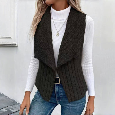 Einfarbiger Freizeit-Cardigan