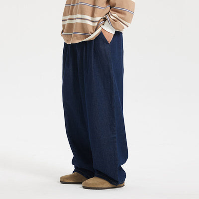 Retro Lässige Weite Jeans