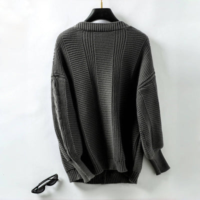 Vintage Lässiger Strickcardigan