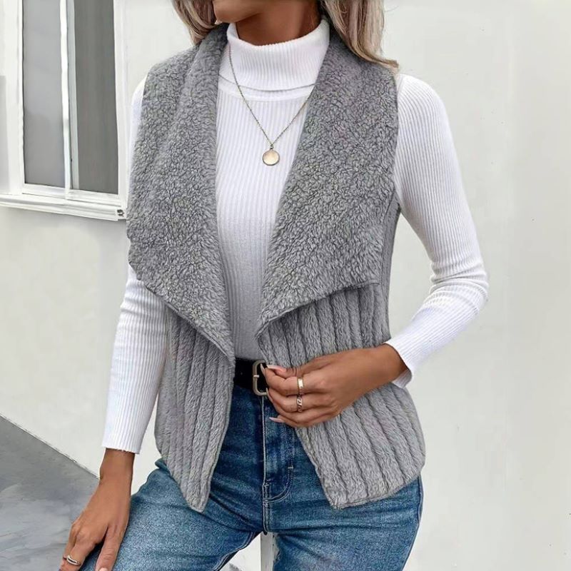 Einfarbiger Freizeit-Cardigan