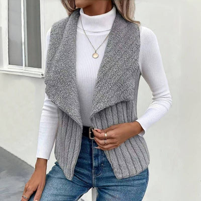 Einfarbiger Freizeit-Cardigan