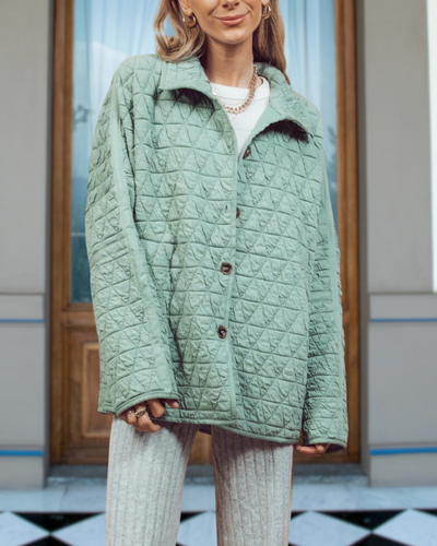 Oversize Weiche Steppjacke