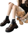 Oxford Plattform Mary Jane Loafers