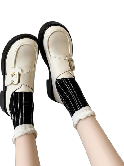Oxford Plattform Mary Jane Loafers