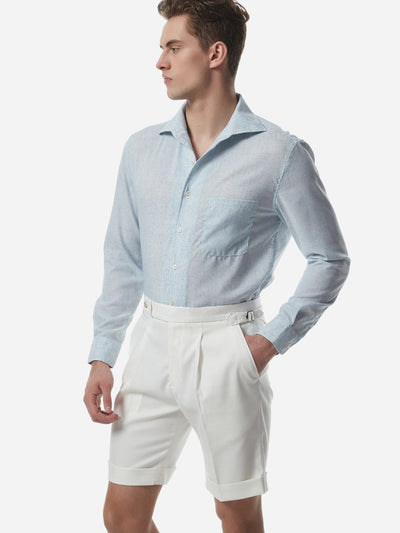 Marini Amalfi Hochtaillierte Leinenmischung Shorts